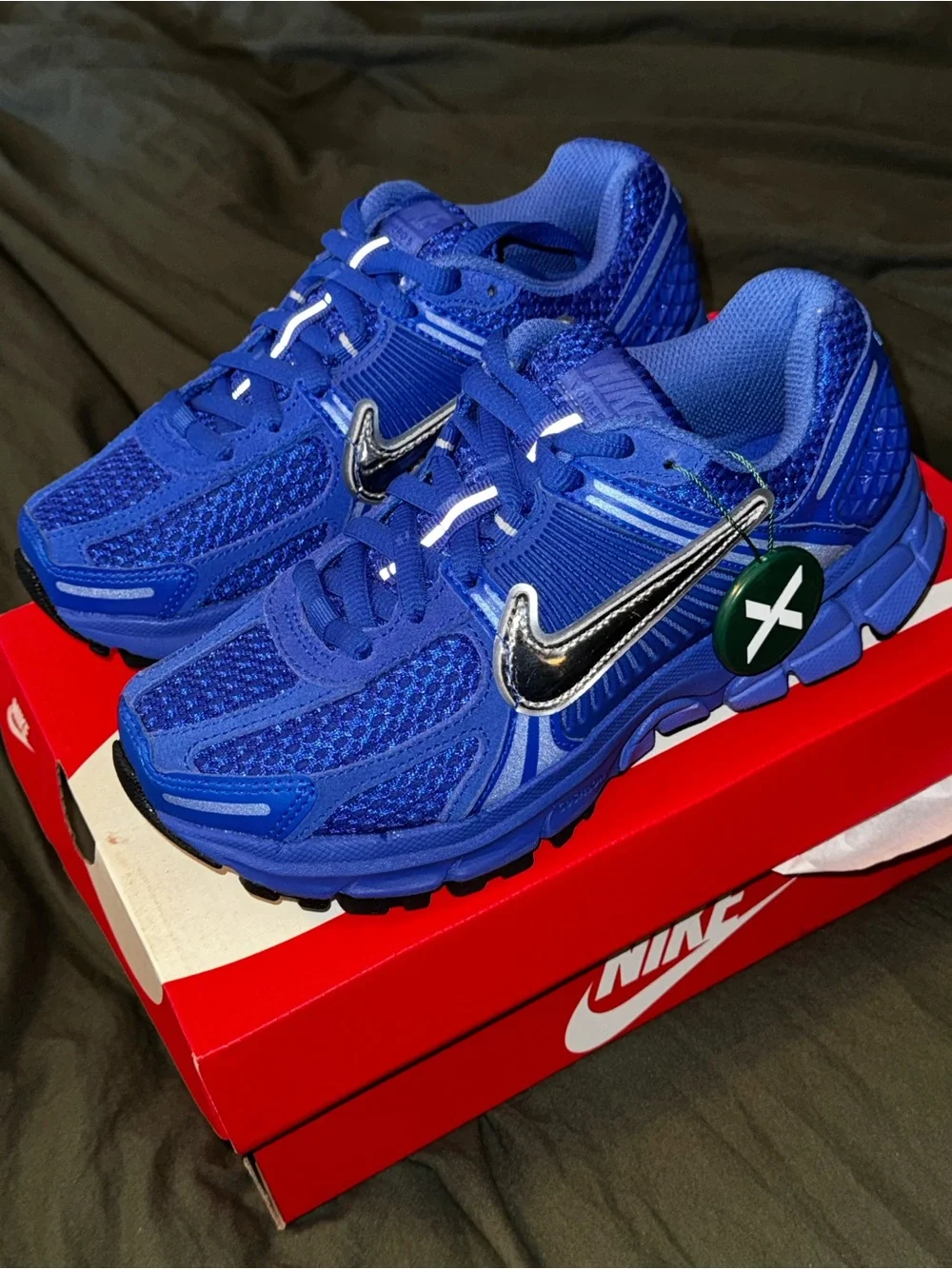 Nike Zoom Vomero Racer Blue/Metallic Silver Size 6 - Picture 2 of 5